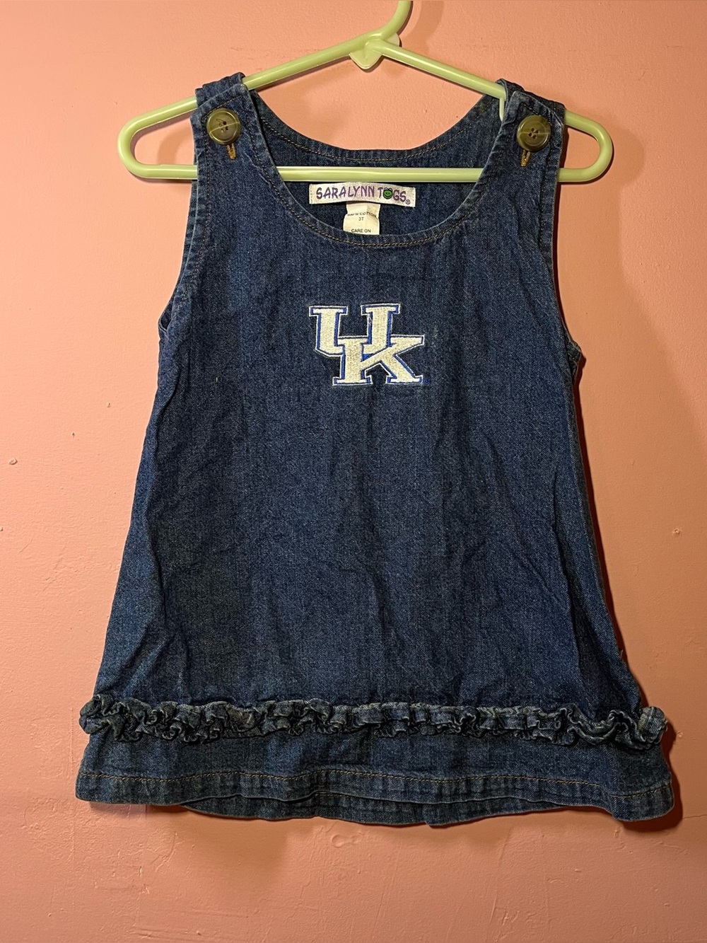 sara lynn togs yk university Of Kentucky Denim Toddler Dress